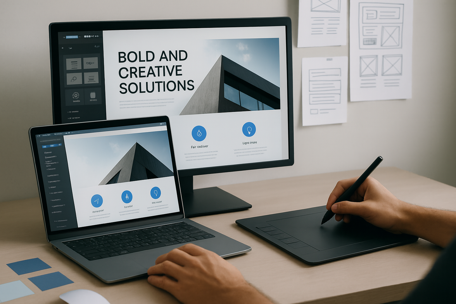 Person using assistive technology to navigate a website